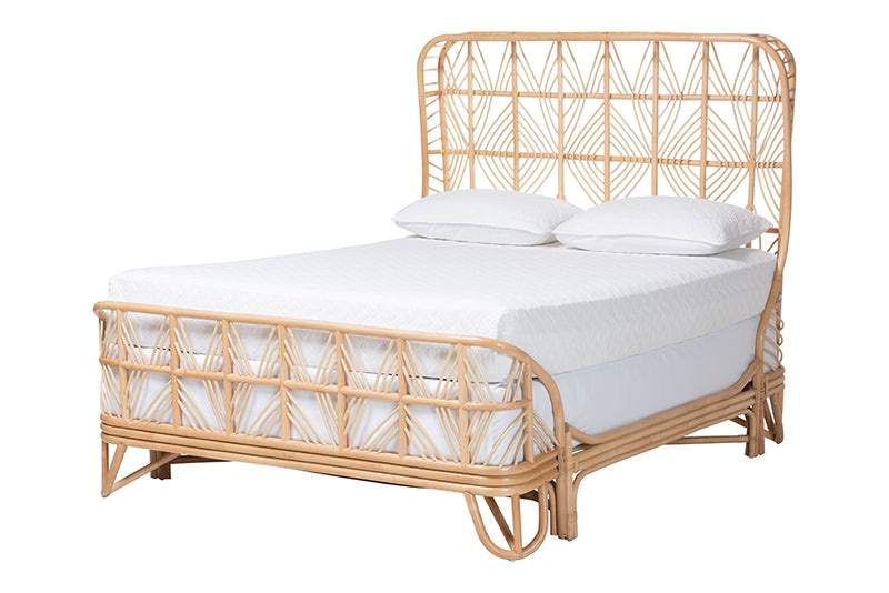 Elizabeth Natural Rattan Bed Frame, Natural