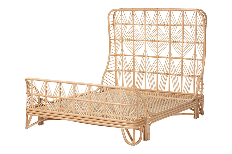 Elizabeth Natural Rattan Bed Frame, Natural