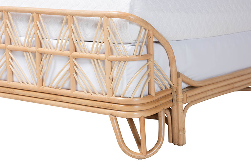 Elizabeth Natural Rattan Bed Frame, Natural