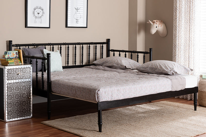 Marsala Twin To King Expandable Daybed, Black