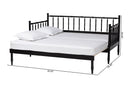 Marsala Twin To King Expandable Daybed, Black