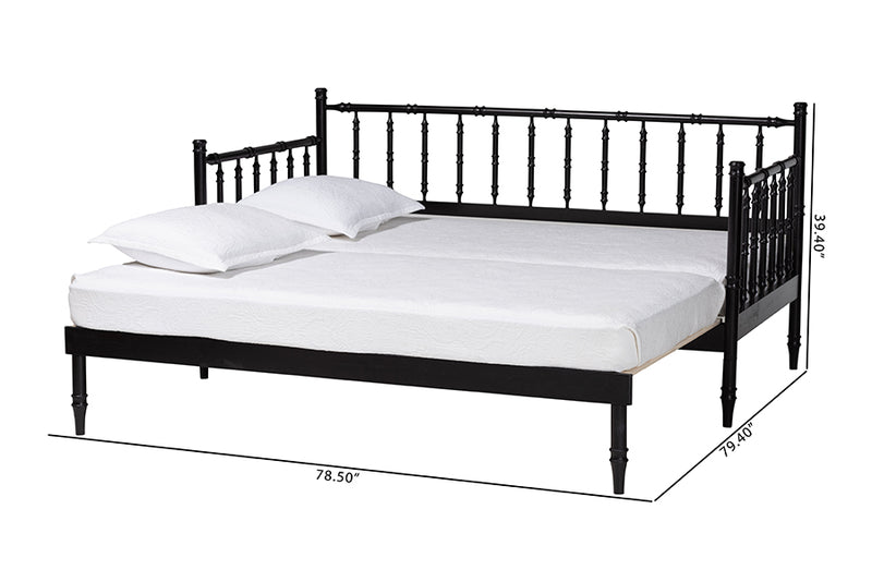 Marsala Twin To King Expandable Daybed, Black