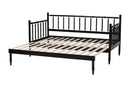 Marsala Twin To King Expandable Daybed, Black