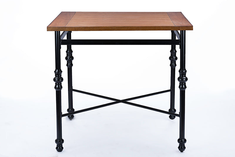 Hosea Wood & Metal Industrial Pub Table