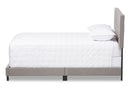 Eliseo Light Gray Fabric Upholstered Queen Size Bed Baxton