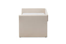 Matilda Beige Fabric Upholstered Daybed w/Guest Trundle Bed Baxton