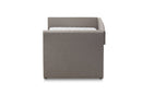 Matilda Gray Fabric Upholstered Daybed w/Guest Trundle Bed Baxton
