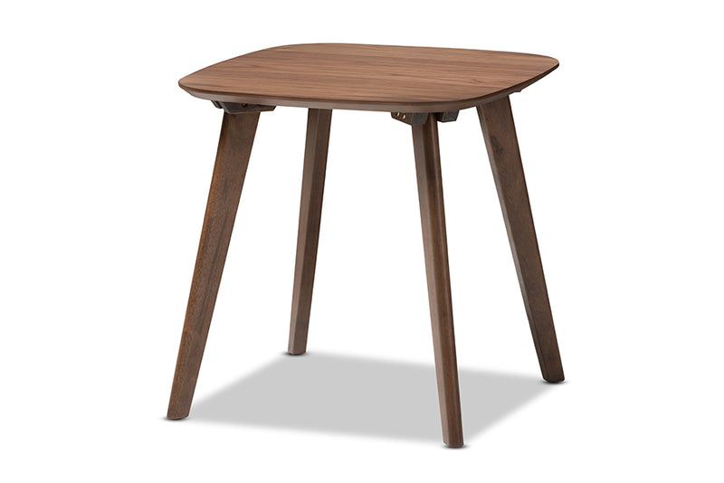 Primrose Mid-Century Modern Dark Walnut Wood End Table