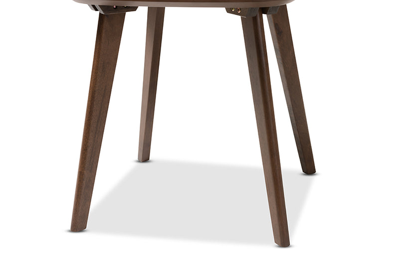 Primrose Mid-Century Modern Dark Walnut Wood End Table