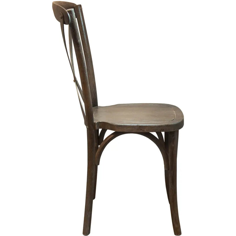 Elmira Dark Driftwood X-Back Chair iHome Studio