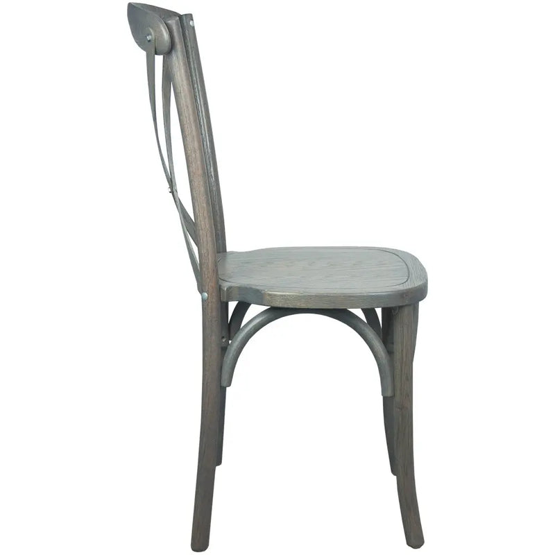 Elmira Grey X-Back Chair iHome Studio