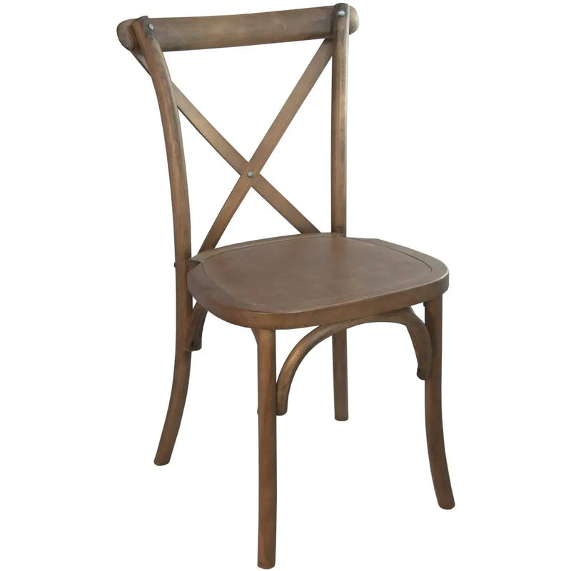 Elmira Light Brown X-Back Chair iHome Studio