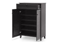 Darcia Espresso Shoe-Storage Cabinet, 2-Doors Baxton