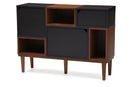 Palesa Oak and Espresso Wood Sideboard Storage Cabinet Baxton