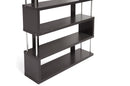 Yanka Dark Brown Six-Shelf Modern Bookcase Baxton