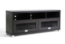 Zora Modern TV Stand w/2 Sliding Glass Doors Baxton