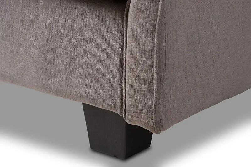 Felicity Light Gray Fabric Upholstered Sleeper Sofa iHome Studio