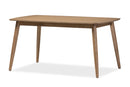Giza French "Oak" Light Brown Finishing Wood Dining Table Baxton