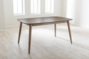 Giza French "Oak" Light Brown Finishing Wood Dining Table Baxton