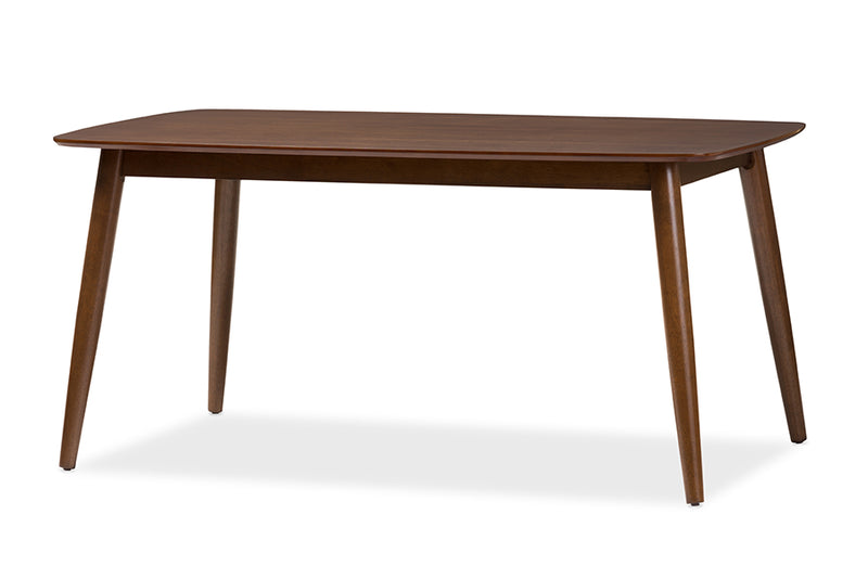 Elara Mid-Century Modern "Oak" Medium Brown Finishing Wood Dining Table