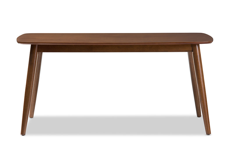 Elara Mid-Century Modern "Oak" Medium Brown Finishing Wood Dining Table