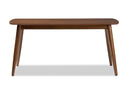 Elara "Oak" Medium Brown Finishing Wood Dining Table Baxton