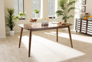 Elara "Oak" Medium Brown Finishing Wood Dining Table Baxton