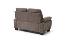 Summerton 59in Loveseat, Mocha Brown
