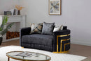 Soledad 75in Loveseat, Black