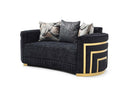 Soledad 75in Loveseat, Black