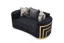 Soledad 75in Loveseat, Black