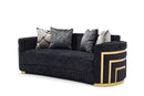 Soledad 91in Sofa, Black
