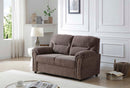 Hamilton 60in Loveseat, Taupe Brown