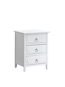 Daniel 3-Drawers Nightstand, Gray
