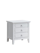 Hammond 3-Drawers Nightstand, White