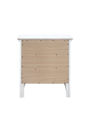 Hammond 3-Drawers Nightstand, White