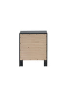 Morris 2-Drawers Nightstand, Black
