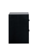 Morris 2-Drawers Nightstand, Black
