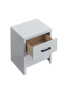 Morris 2-Drawers Nightstand, White