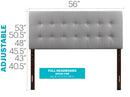 Supernova Full Headboard, Light Gray