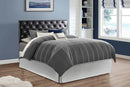 Super Nova King Tufted Headboard, Black