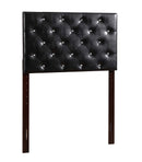 Super Nova Twin Tufted Headboard, Black