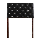 Super Nova Twin Tufted Headboard, Black
