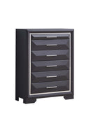 Liverpool 5-Drawers Chest, Black