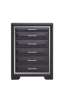 Liverpool 5-Drawers Chest, Black