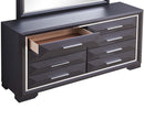 Liverpool 8-Drawers Dresser, Black