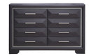 Liverpool 8-Drawers Dresser, Black