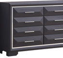 Liverpool 8-Drawers Dresser, Black