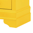 LouisPhillipe 2-Drawers Nightstand, Yellow