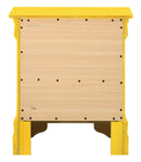 LouisPhillipe 2-Drawers Nightstand, Yellow